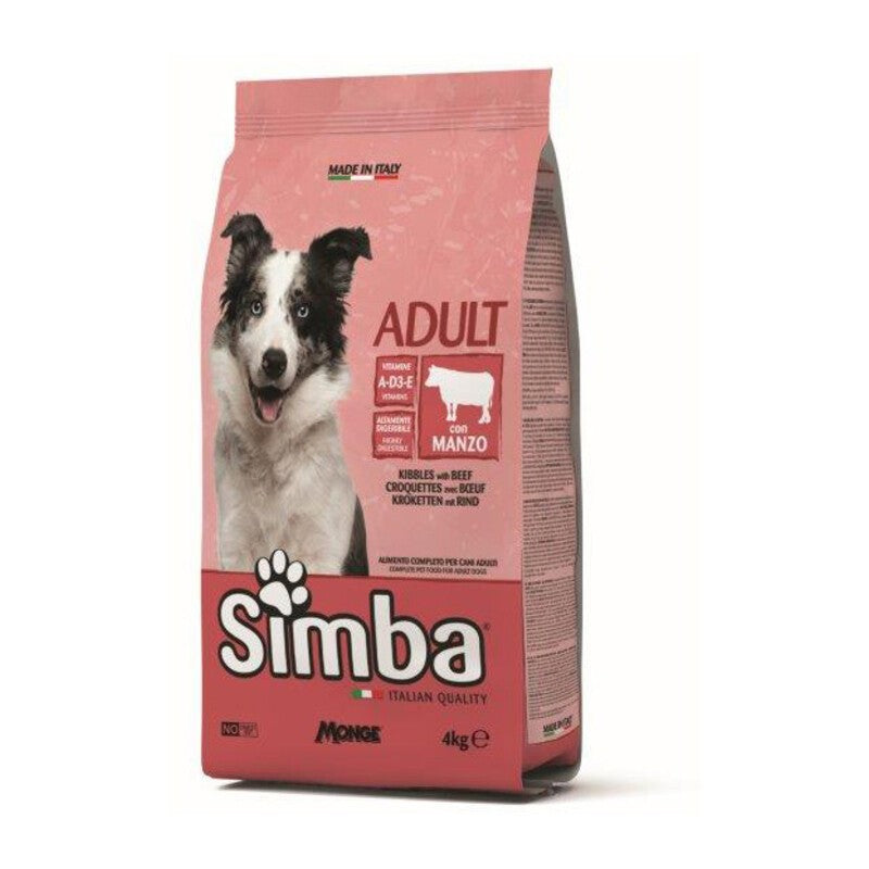 CROCCHETTA CANE MONGE SIMBA 4 KG ADULT MANZO