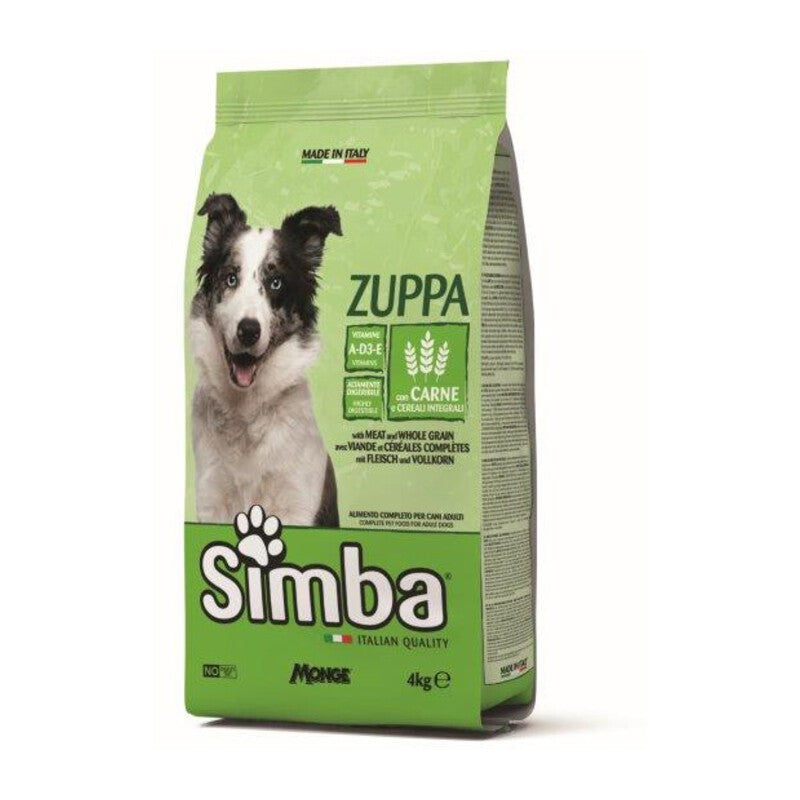 CROCCHETTA CANE MONGE SIMBA 4 KG ZUPPA CARNE E CEREALI