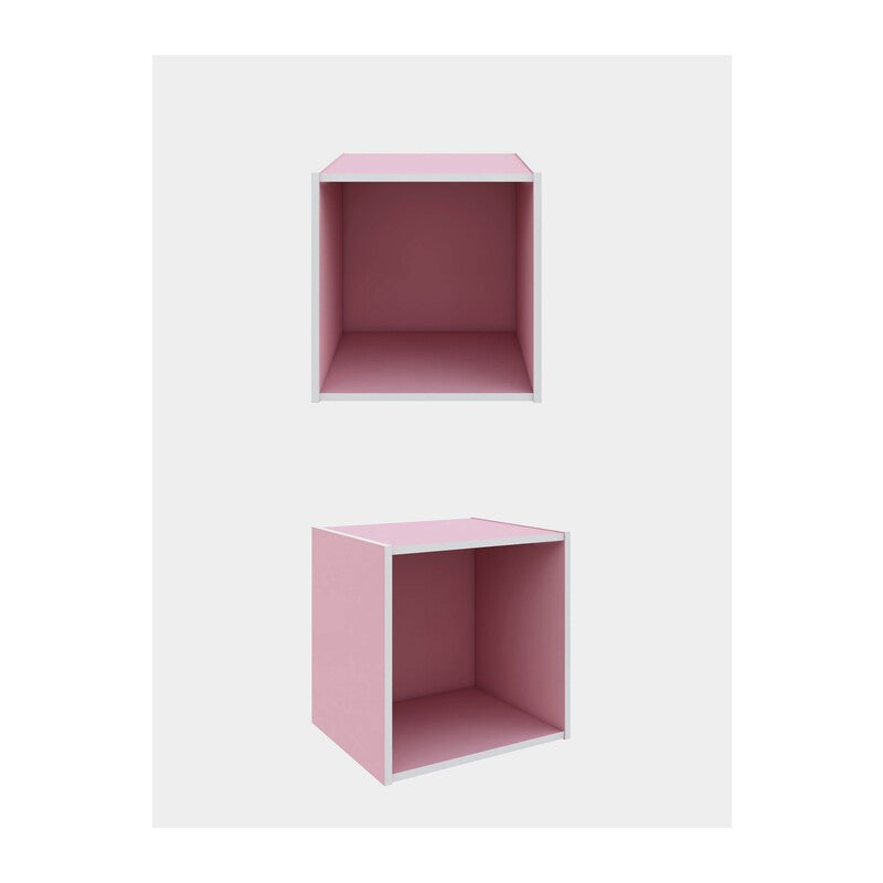 CUBO 35X29X35 CM ROSA