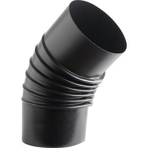 CURVA PORCELLANATA PIEGHETTATA 45 D 13CM NERO OP CLASSIC