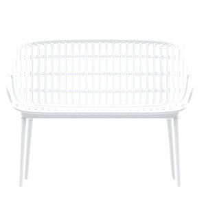 DIVANO POSITANO BAMBOO 115X61,5X81 BIANCO