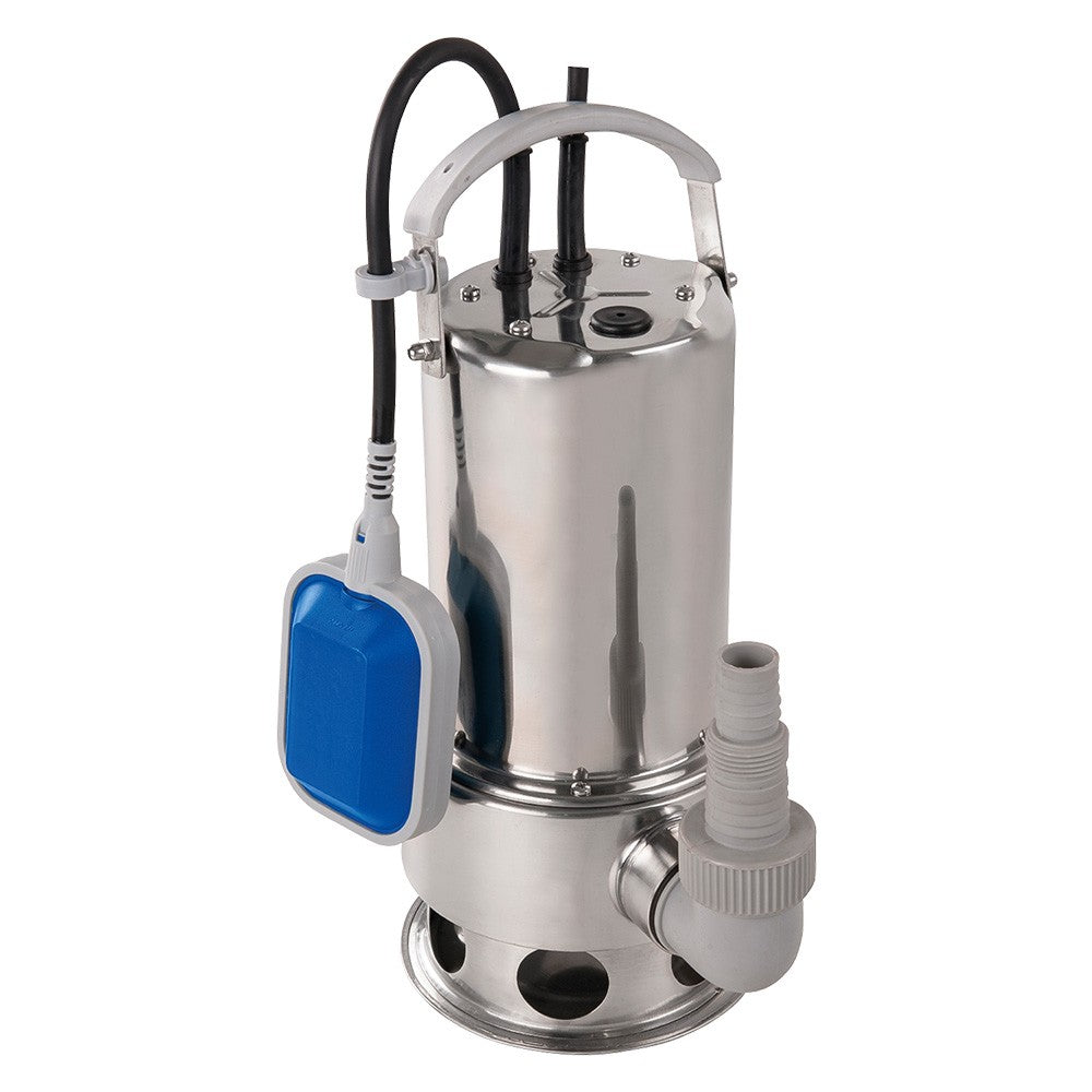 ELETTROPOMPA SOMMERGIBILE INOX 1100 watt - 16500 litri/h - Hmax 10,5 m