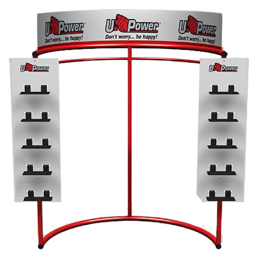 ESPOSITORE PER ABBIGLIAMENTO/CALZATURE 'U-IRON' fornito vuoto - cm 116x75xh.160