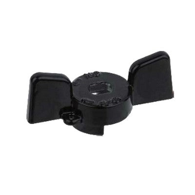 FARFALLA IN ALLUMINIO NERA PER VALVOLE E RUBINETTI BUGATTI Misura: 1/2"