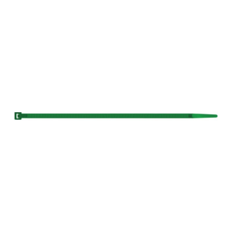 FASCETTA NYLON CABLAGGIO VERDE 3,5X200MM 100 PZ*