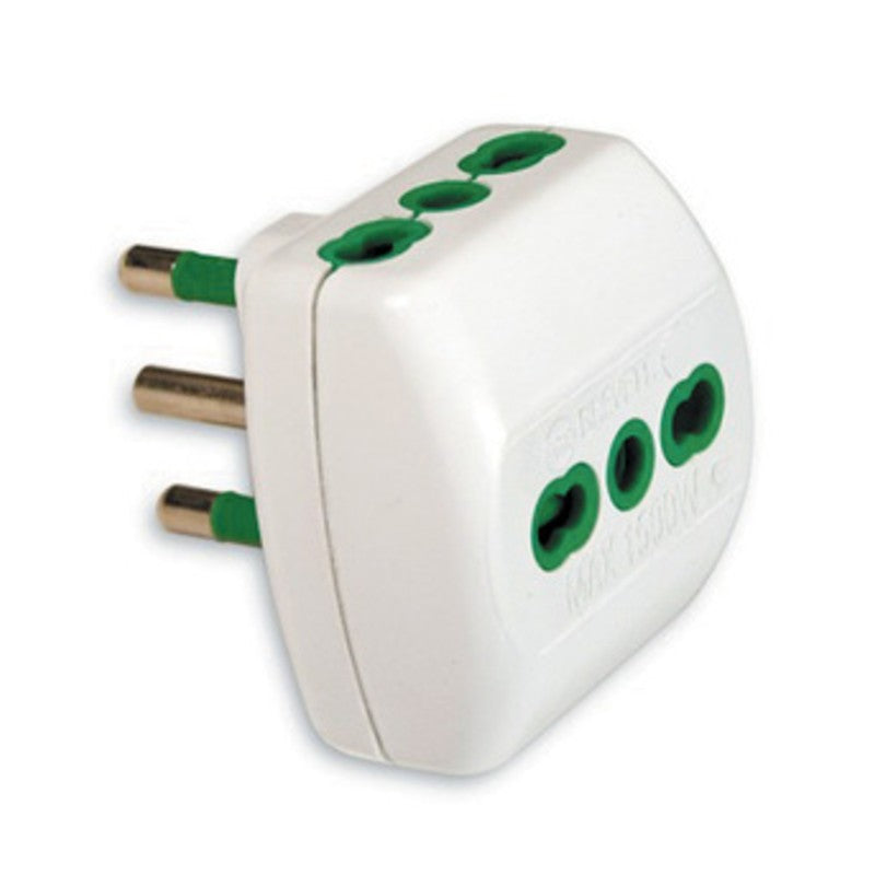 FME 87.180 BL ADATTATATORE 16A 2P+T 3 BIPASSO