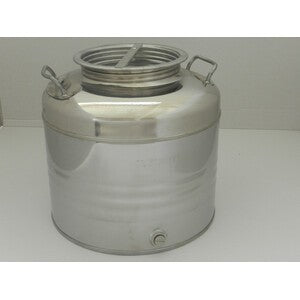 FUSTO OLIO ACCIAIO INOX 441 15 L AGGRAFFATO