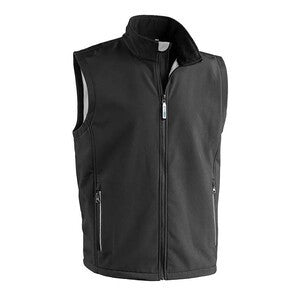 GILET PONENTE SOFTSHELL NERO/SILVER TG L
