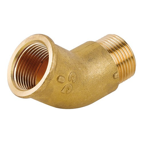 GOMITO 45° MF IN OTTONE GIALLO Misura: 1"