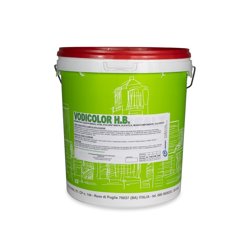 GUAINA LIQUIDA ACRIL POLIURETANICA ROSSO 1 KG