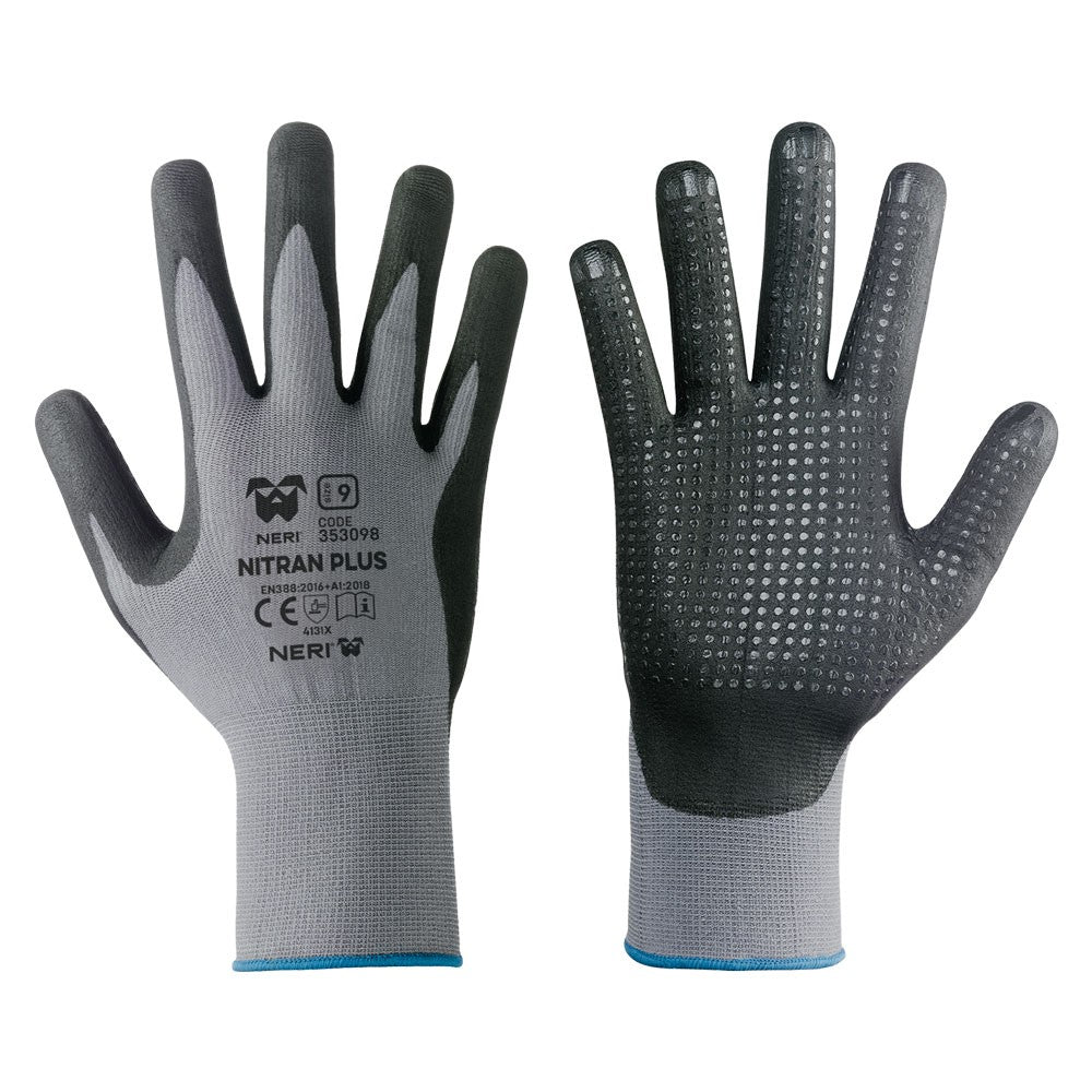 GUANTI NYLON / NITRILE 'NITRAN PLUS' Tg.10