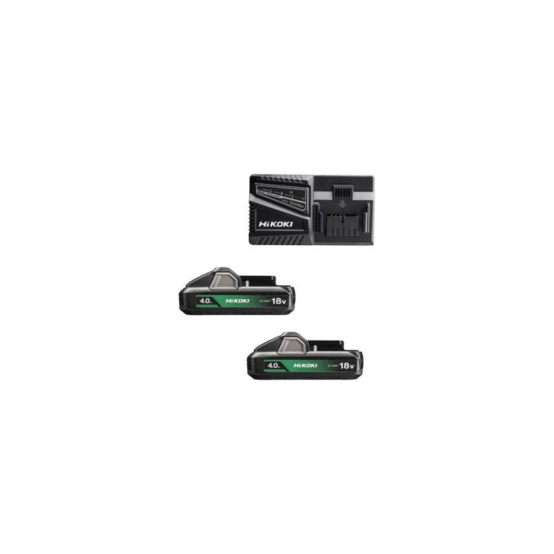 HIKOKI PACK BATTERIA UC18YFSLWEZ 18V 2X4AH+CARIC