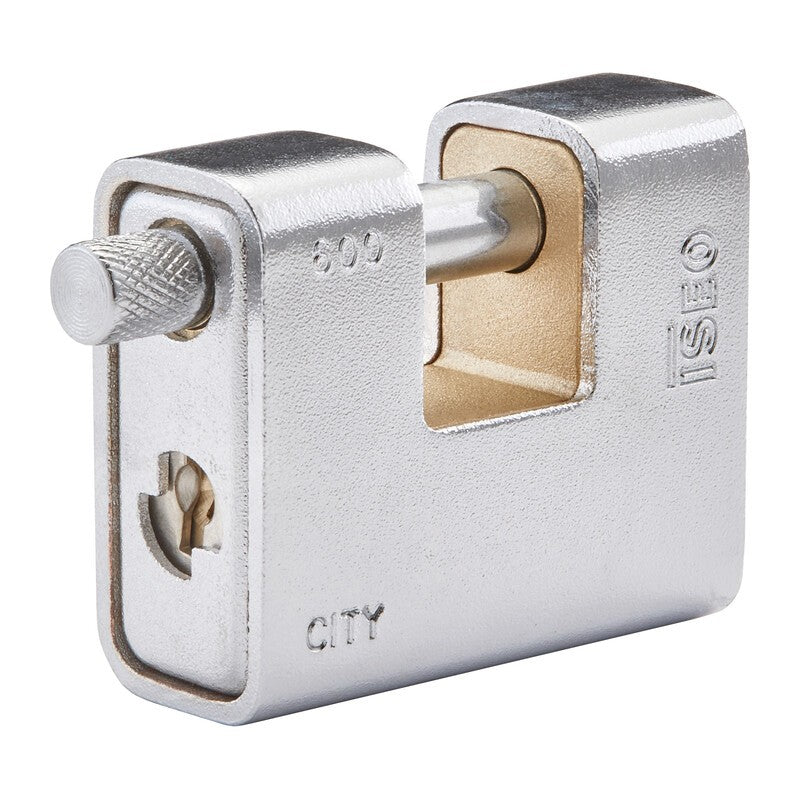 ISEO P749 LUCCHETTO CITY P/SERRANDA CORAZ 62MM OTTONE