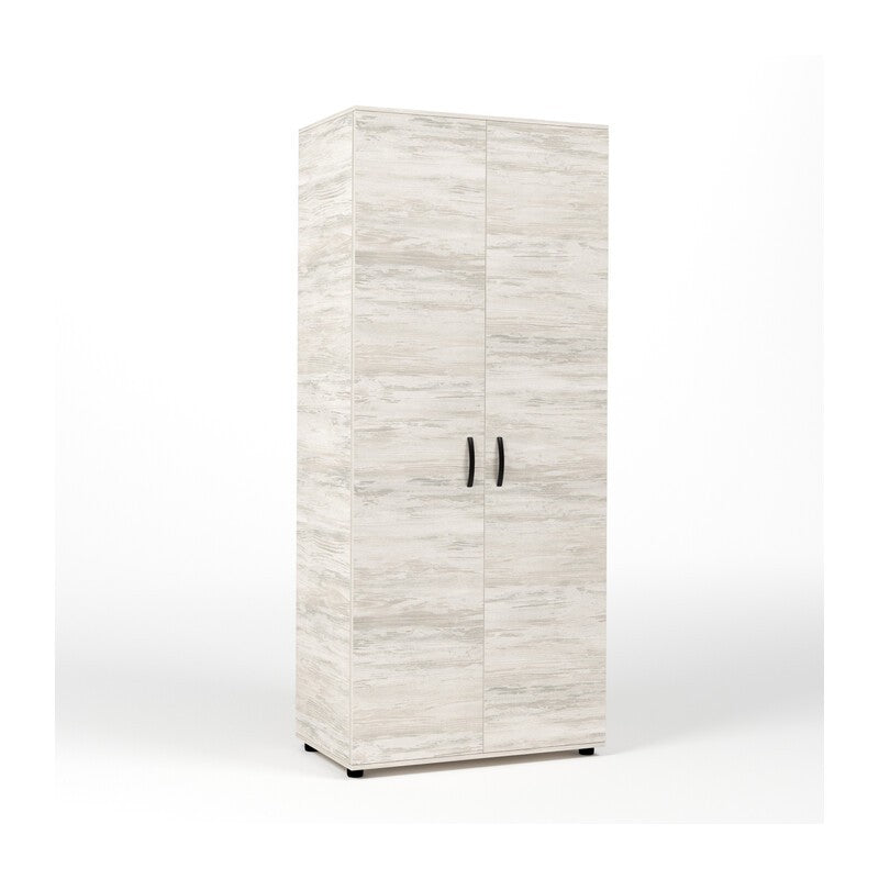 KIT ARMADIO 2 ANTE 80X52X205 CM BIANCO VEN.K083