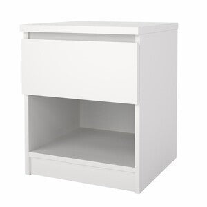 KIT COMODINO NAIA 1 CASS 40X40X49,5CM BIANCO