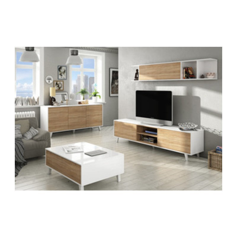 KIT CREDENZA 3 ANTE ZAIKEN 154X41XH75 BIANCO ROV