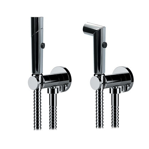 KIT DOCCETTA SHUT-OFF IDROSCOPINO DOPPIA FUNZIONE TONDA Misura: Cromo