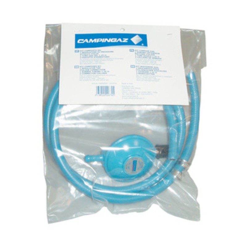 KIT REGOLATORE C/TUBO E FASCETTE P/BARBECUE GAS