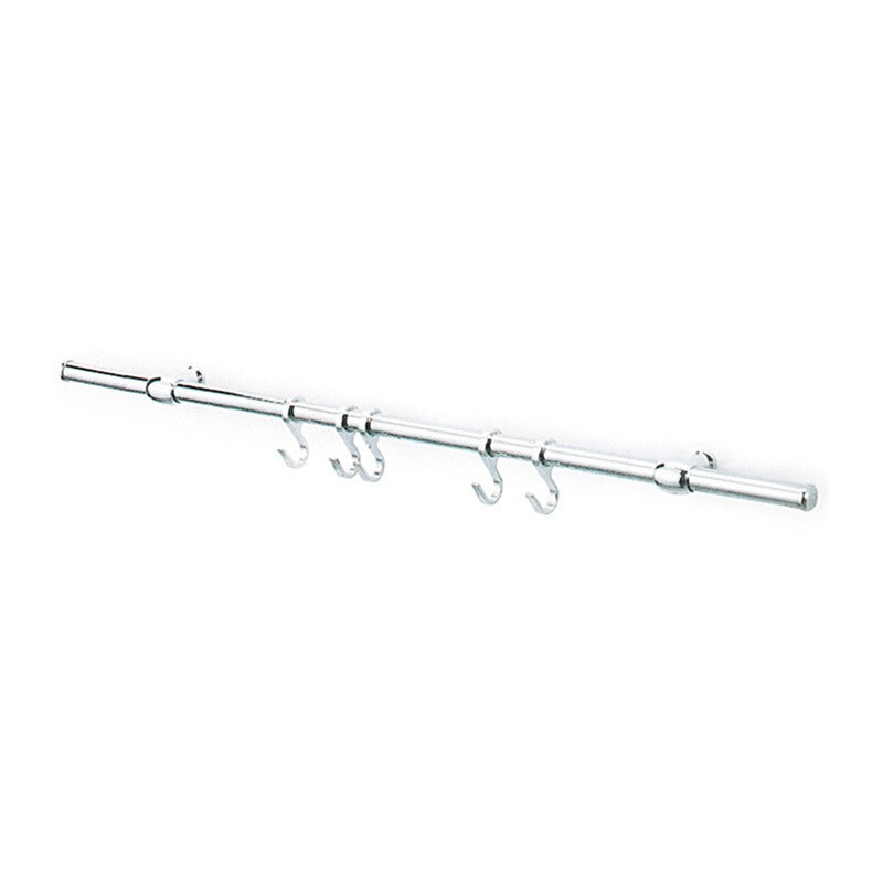 KIT SOTTOPENSILE C/GANCI NICHEL SATINATO 90 CM