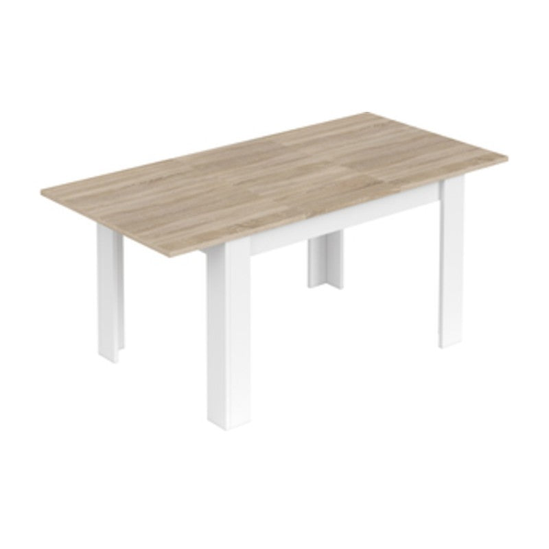 KIT TAVOLO KENDRA 140/190X90XH78CM ROVERE BIANCO
