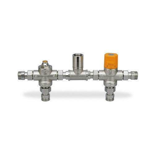 KIT TERMOSTATICO MINIECO SOLAR C/VALVOLA DEVIATRICE E MISCELATORE Misura: 3/4" 45°C