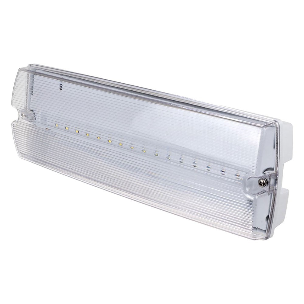 LAMPADA EMERGENZA DA PARETE 3W / 16 led - cm.34,6 x 10,7 x 6