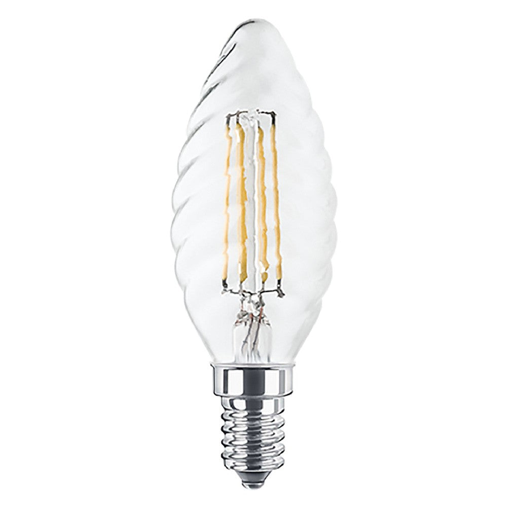 LAMPADA LED A FILAMENTO 'SPIRALE' CALDA 2700K 4W=37W E14 - 470 lm