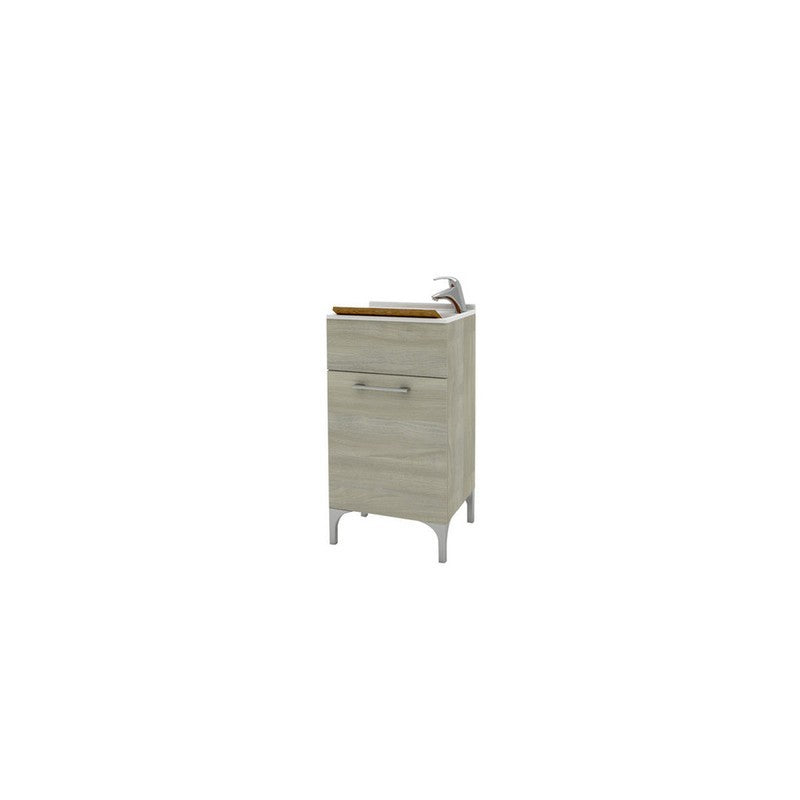 LAVATOIO LEGNO 45X50 ROVERE GRIGIO