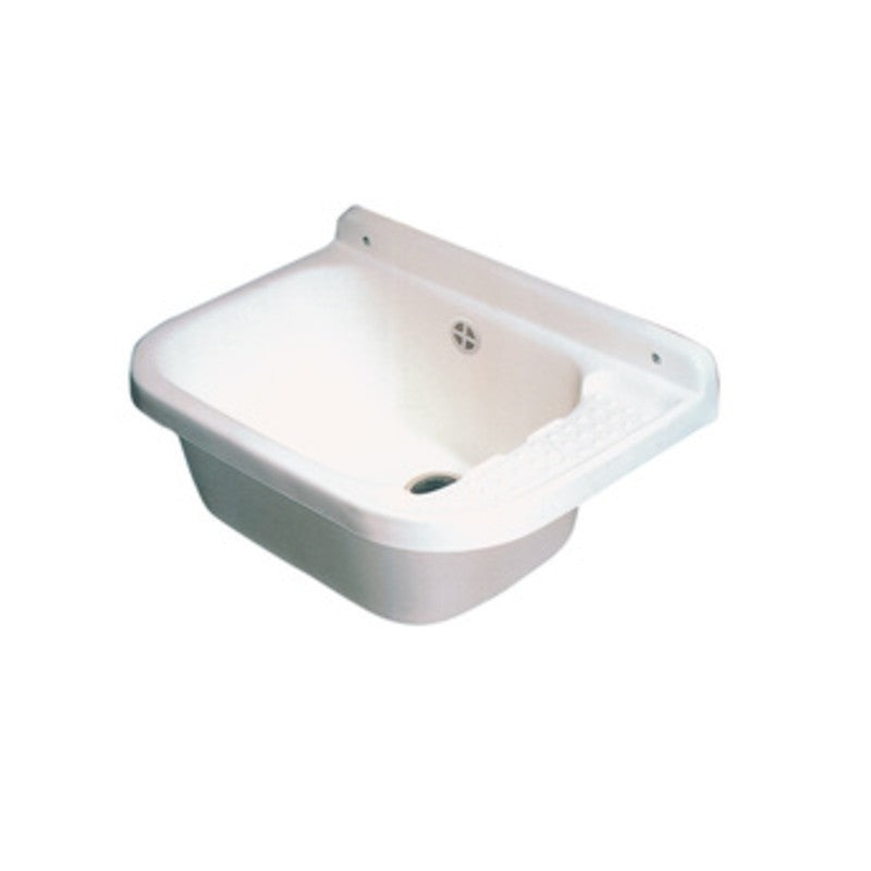 LAVATOIO RESINA A PARETE 50X35 CM C/SIFONE