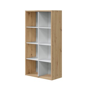 LIBRERIA 71X33X137 CM BIANCO ROVERE