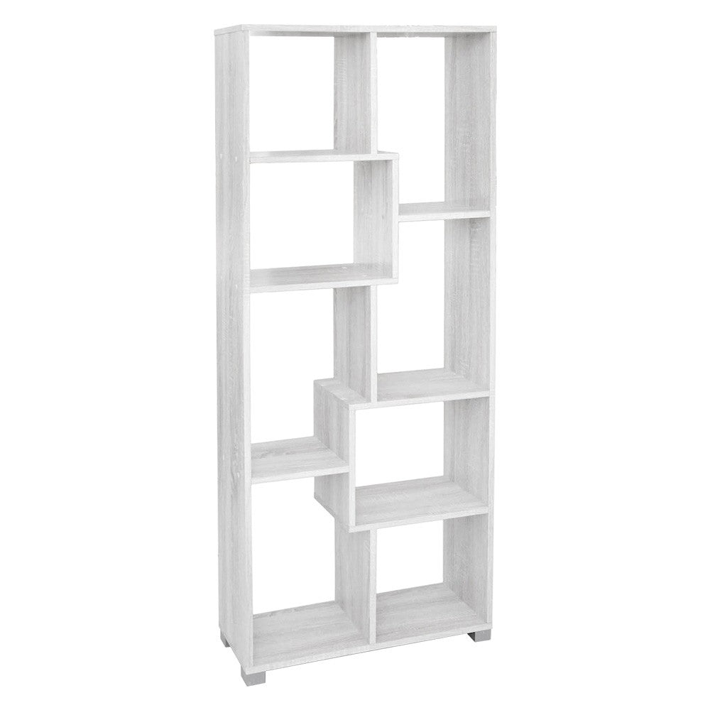 LIBRERIA CON VANI SFALSATI LINEA 'ATENA' col. bianco