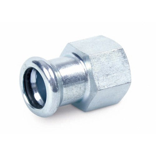 MANICOTTO MISTO FF A PRESSARE IN ACCIAIO CARBONIO Misura: 3/4" x 22