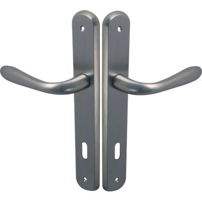 MANIGLIA GOCCIA CROMO PLACCA FORO PATENT
