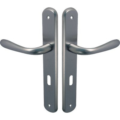MANIGLIA GOCCIA CROMO PLACCA FORO PATENT