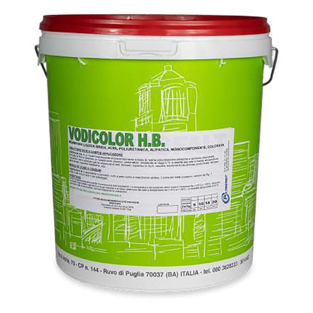 MEMBRANA LIQUIDA COLORATA 'VODICOLOR H.B.' kg. 20 - rossa