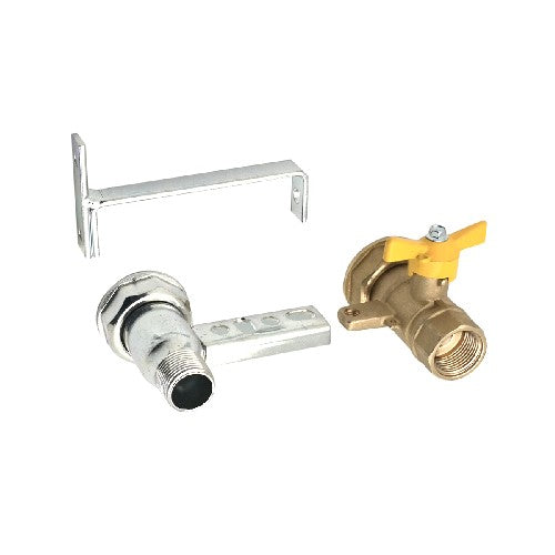 MENSOLA CON VALVOLA PER CONTATORI GAS 1"1/4 Misura: 3/4" - 3/4"