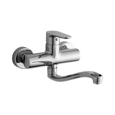 MISCELATORE MONOCOMANDO LAVELLO A MURO LINEA GREEN Misura: Cromo