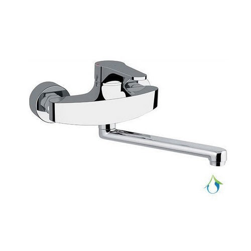 MISCELATORE MONOCOMANDO LAVELLO A MURO LINEA SURF ECO Misura: Cromo