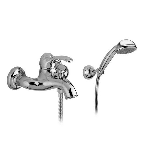 MISCELATORE MONOCOMANDO VASCA CON SUPPORTO LINEA FLAVIA Misura: Cromo