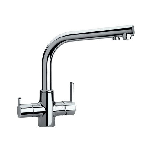 MISCELATORE MONOFORO LAVELLO CON BOCCA A 3 ACQUE Misura: Cromo