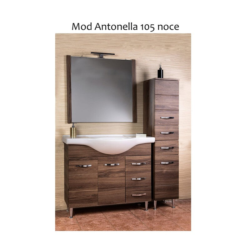 MOBILE BAGNO ANTONELLA 2 ANTE + 3 CASS 105 NOCE