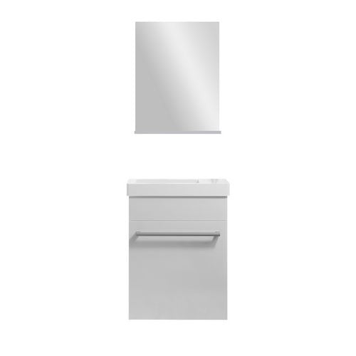 MOBILE BAGNO COMPLETO POCKET Misura: cm 43x22,2 Bianco lucido