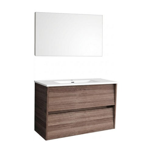 MOBILE BAGNO SOSPESO COMPLETO ELISIA Misura: cm 80 Bianco Lucido
