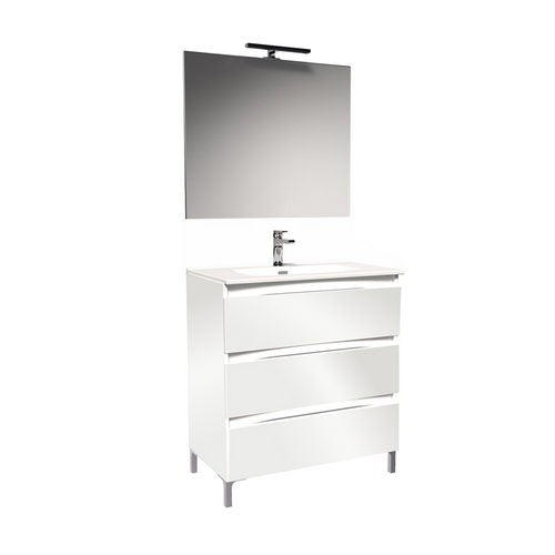 MOBILE BAGNO VALENCIA L. 80 CM Misura: Rovere Scuro