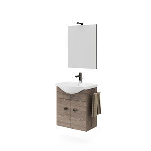 MOBILE BAGNO ZAFFIRO 2A 55 NOCE AMERICANO