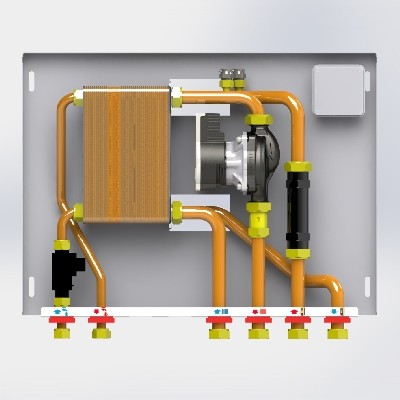 MODULO INTERFACCIA CALDAIA TERMOPR. E PRODUZIONE ACS MX135/2 MINI Misura: 30 kw 12 Lt/min