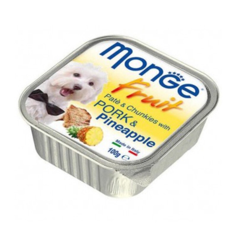 MONGE FRUIT CANE GR.100 MAIALE/ANANAS