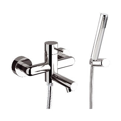 MONOCOMANDO VASCA CON ACCESSORI LINEA ULTRAMINIMAL Misura: Cromo
