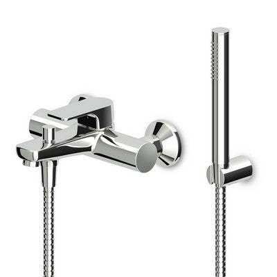 MONOCOMANDO VASCA-DOCCIA ESTERNO C/ACCESSORI SERIE WIND Misura: Cromo