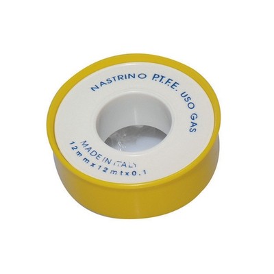 NASTRO PTFE TEFLON PROFESSIONALE MT. 12 GAS Misura: mm. 12